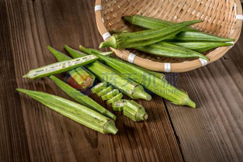 okra before drying