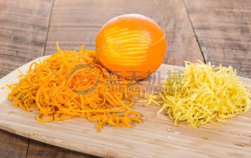 orange peel before drying 