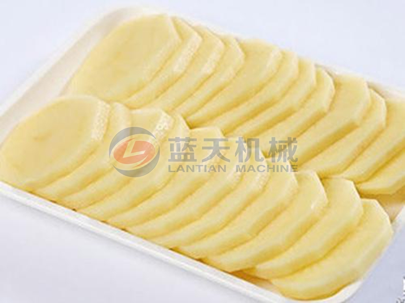 potato chips before drying