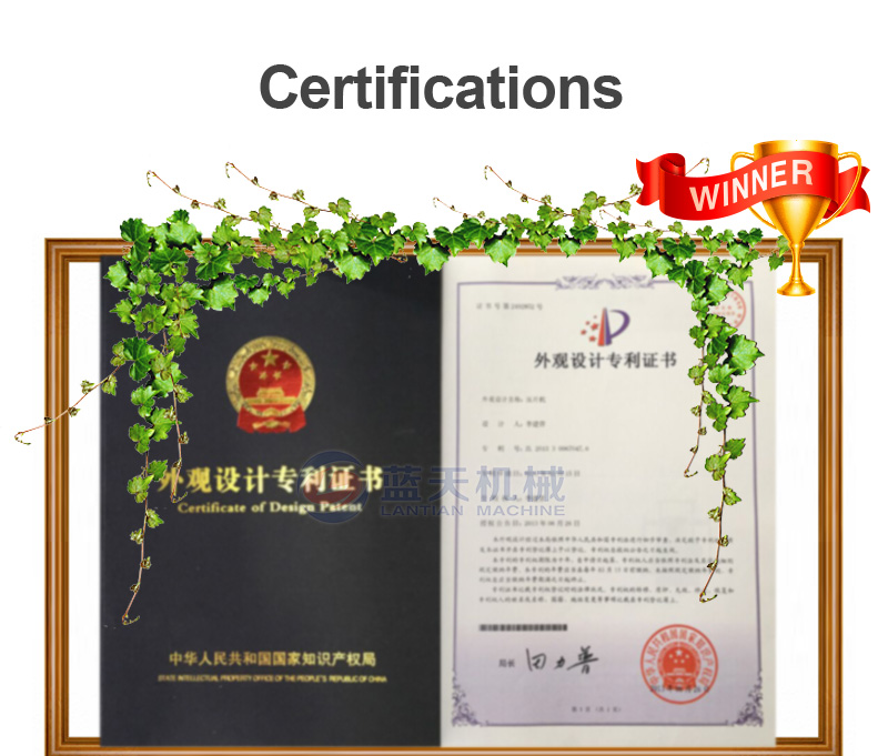 gluten dryer manufacturer certification