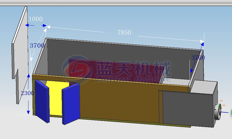 apricots dryer structural design