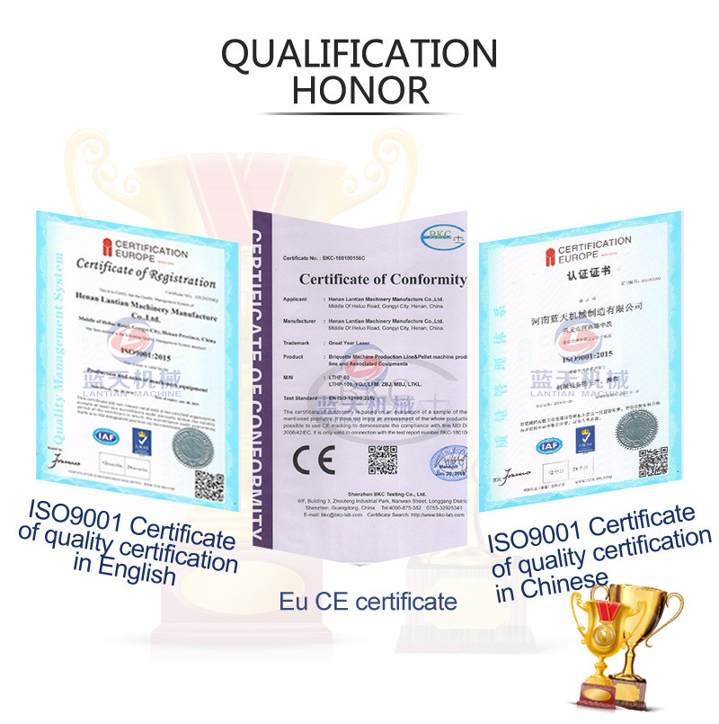 Citrus dryer manufacturer qualification certificate