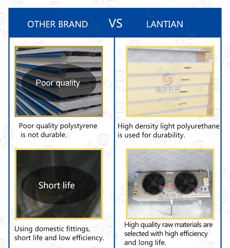 fish cold storage compared