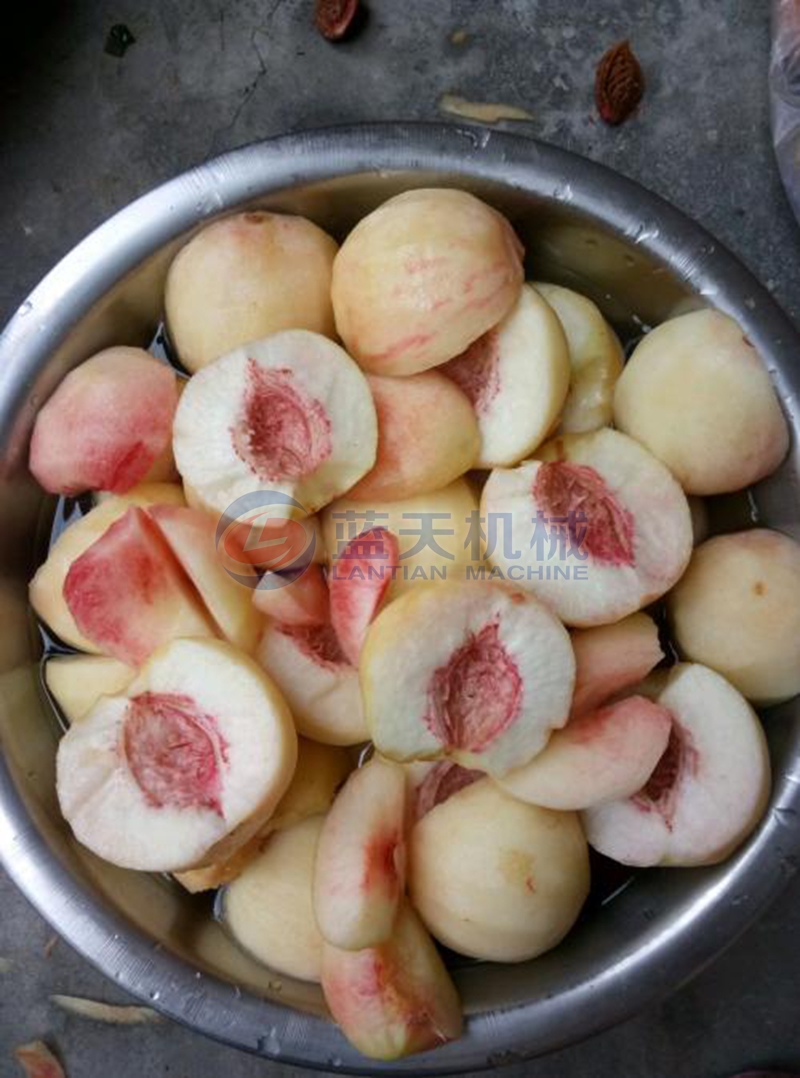 peach pitting machine effect