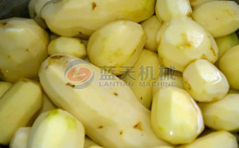 potato peeling machine effect